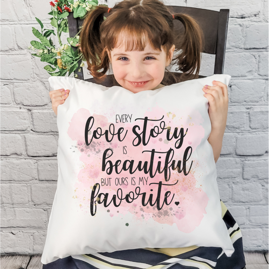 Every Love Story Pillow Cover