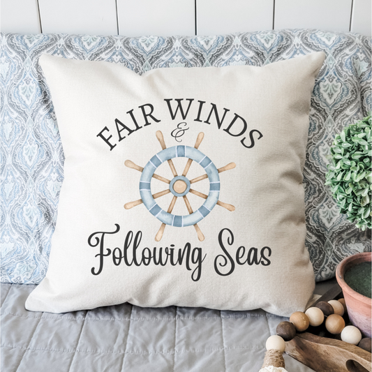 Fair Winds Pillow Cover