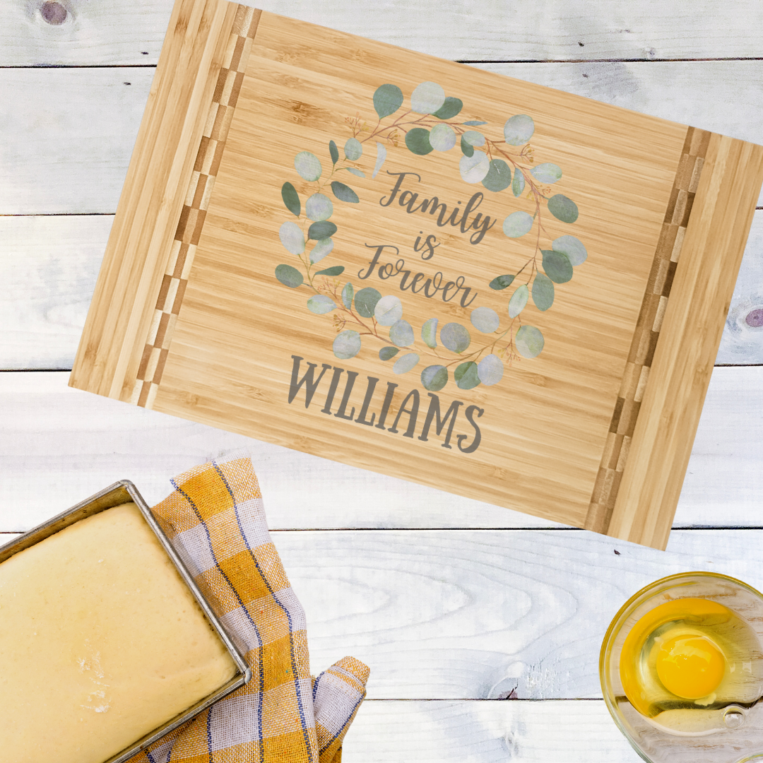 Personalized Family is Forever Cutting Board