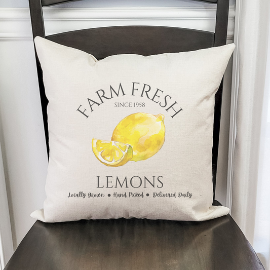Farm Fresh Lemons Pillow Cover