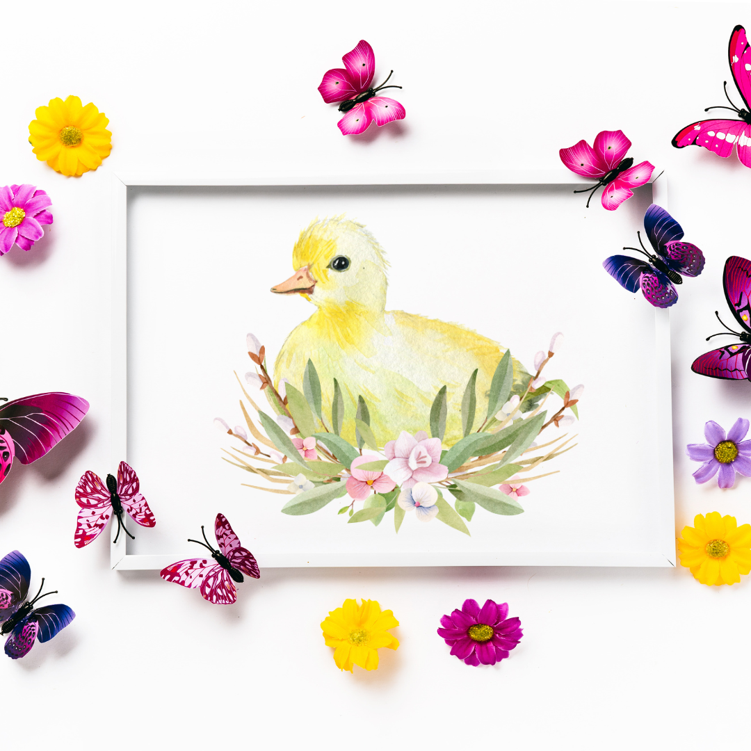 Flower Duckling Digital Download