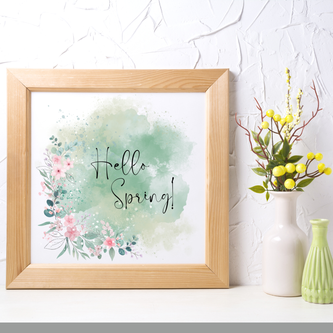 Hello Spring Art Digital Download