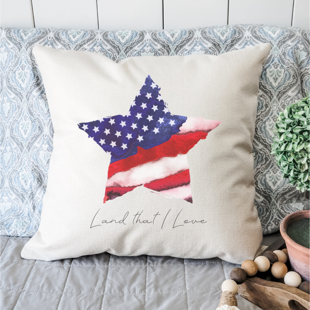 Land That I Love Pillow Cover