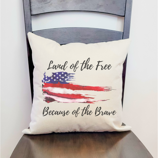 Land of the Free Pillow Cover