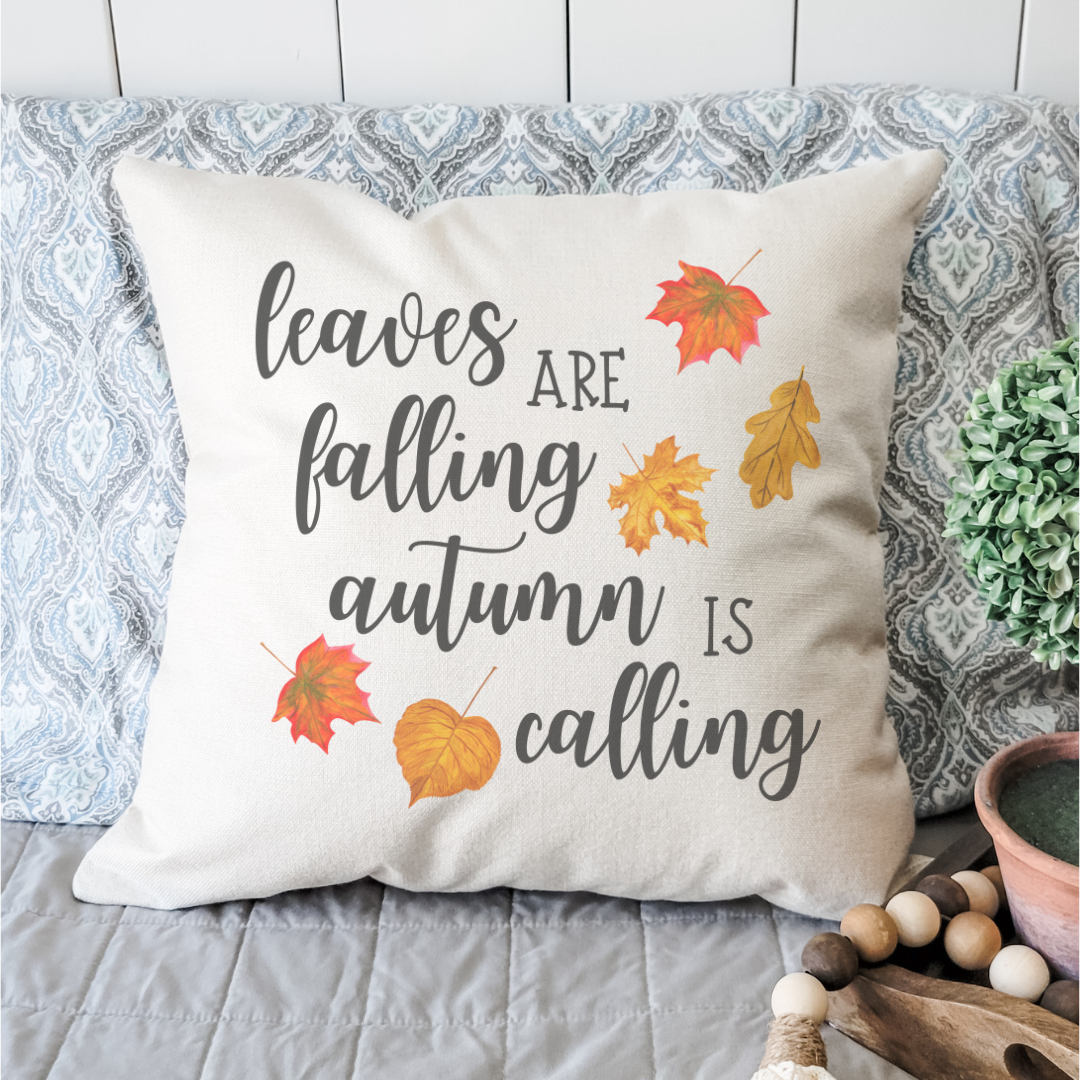 Leaves Are Falling Pillow Cover