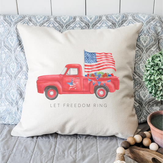 Let Freedom Ring Pillow Cover