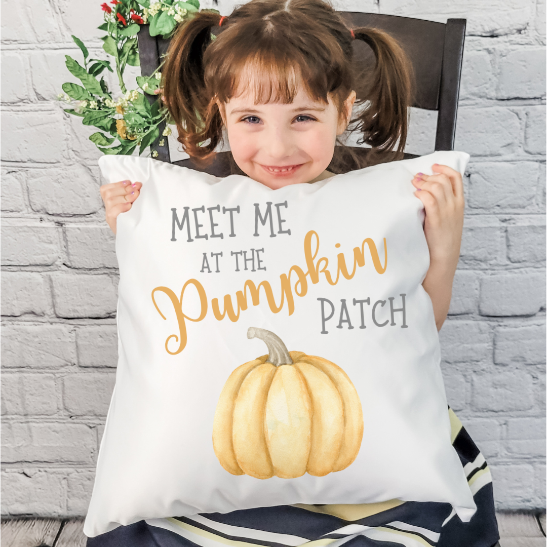 Meet Me at the Pumpkin Patch Pillow Cover