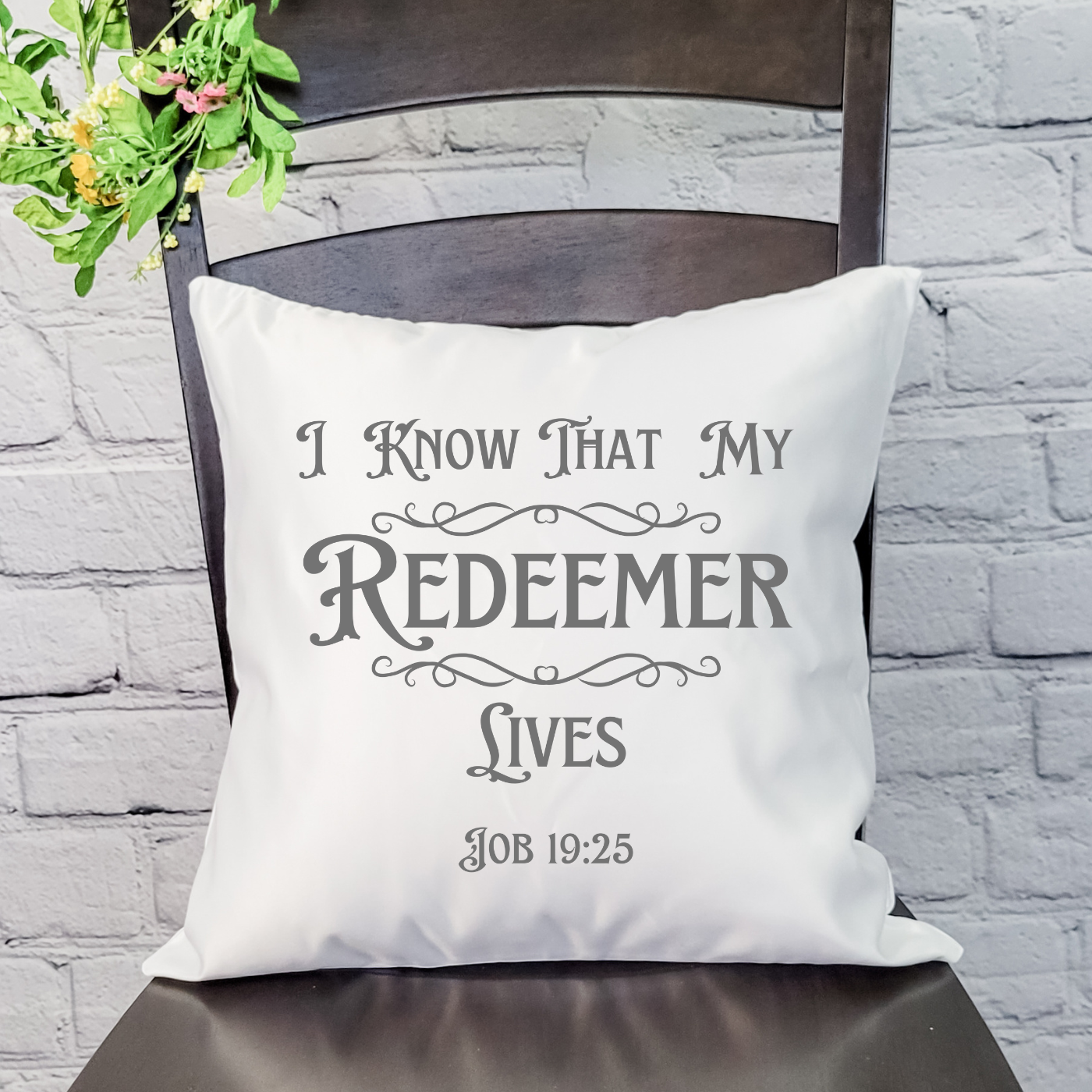My Redeemer Lives Pillow Cover