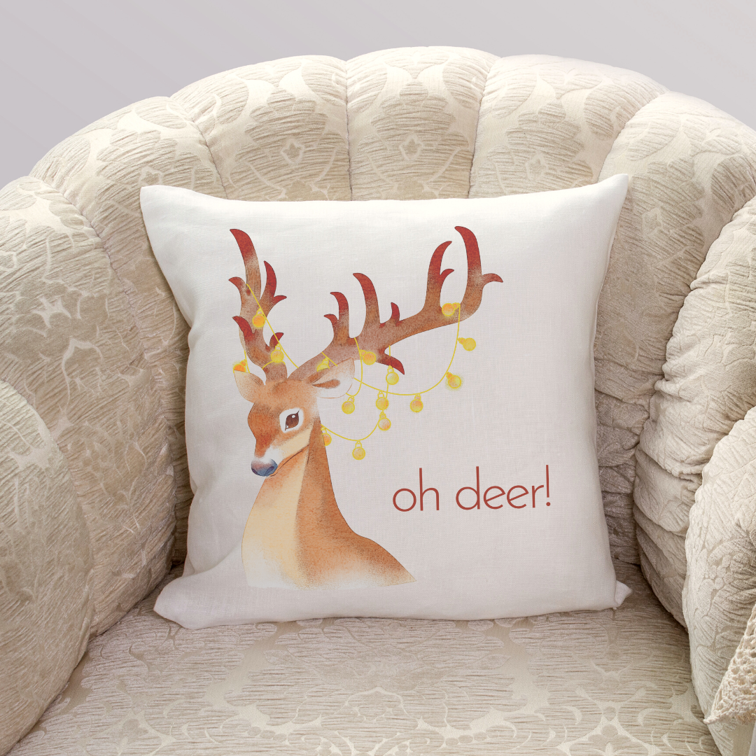 Oh Deer! Pillow Cover