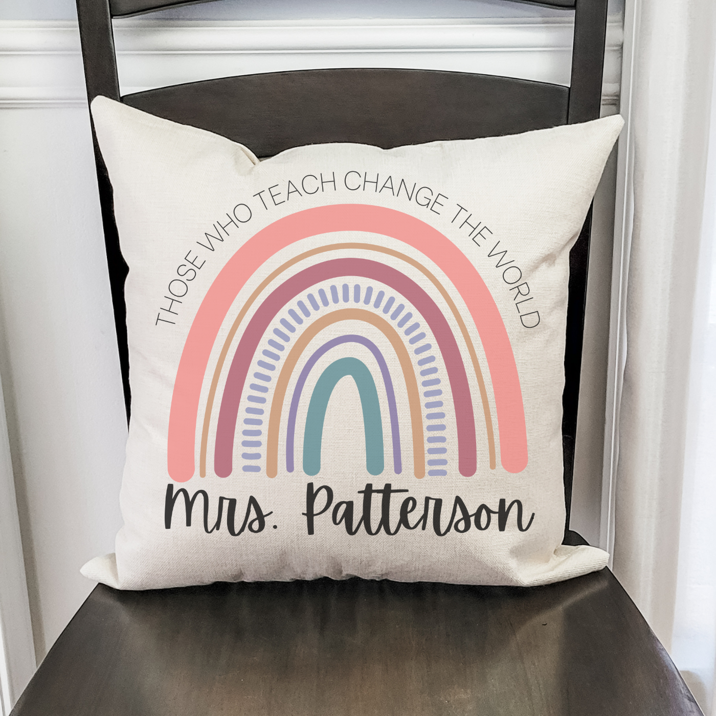 Personalized Those Who Teach Pillow Cover
