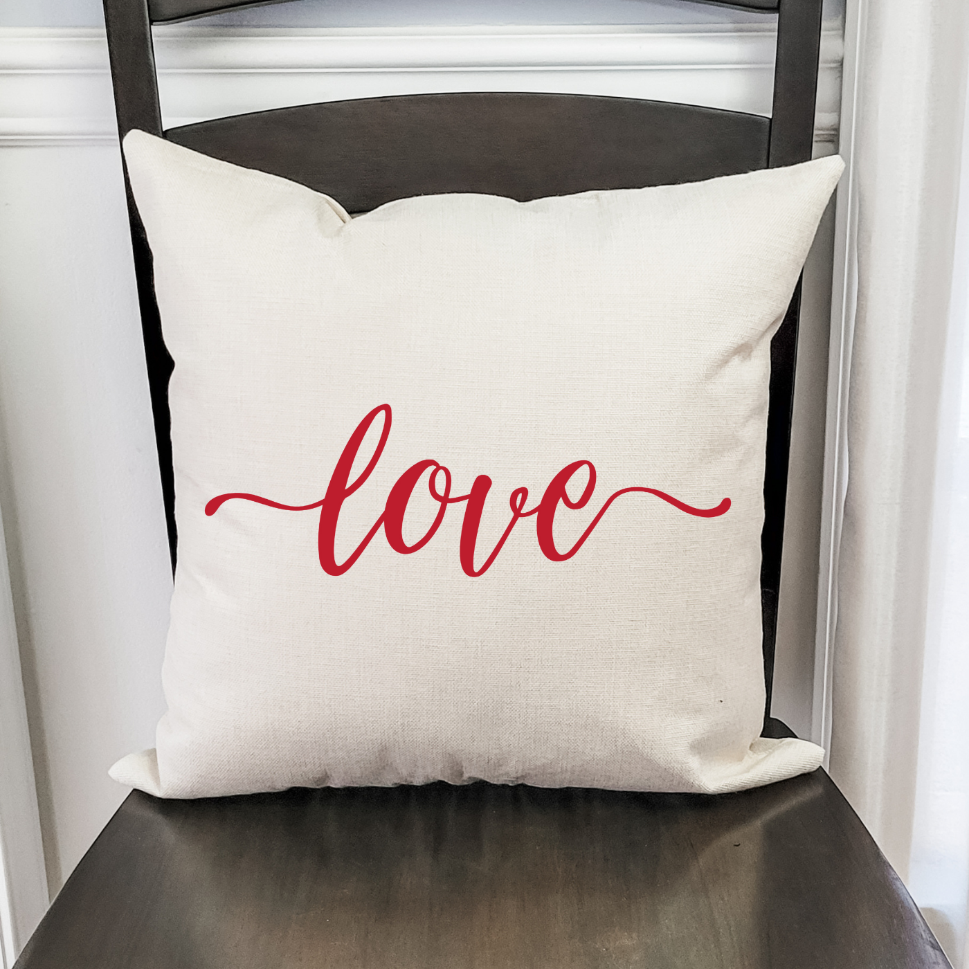 Red Love Pillow Cover