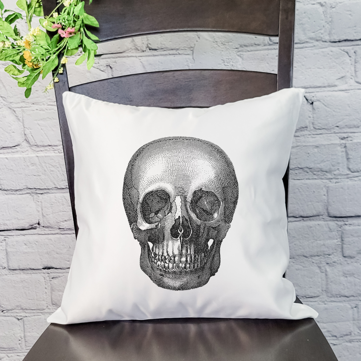 Skull Pillow Cover