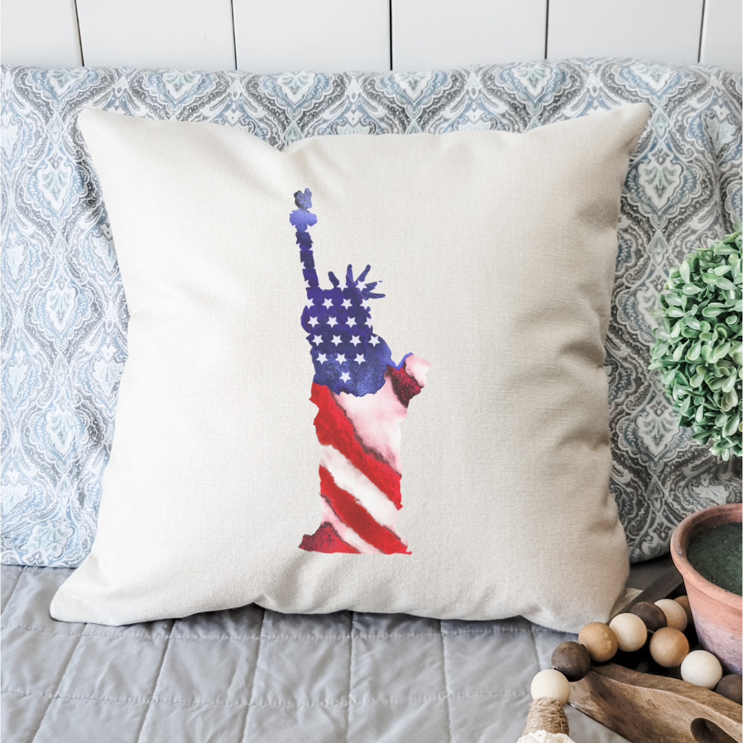 Statue of Liberty Pillow Cover