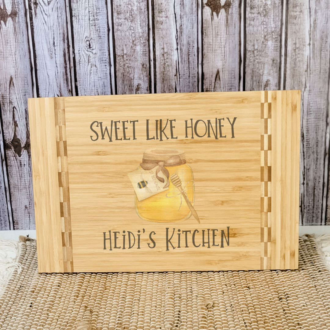 Personalized Sweet Like Honey Cutting Board