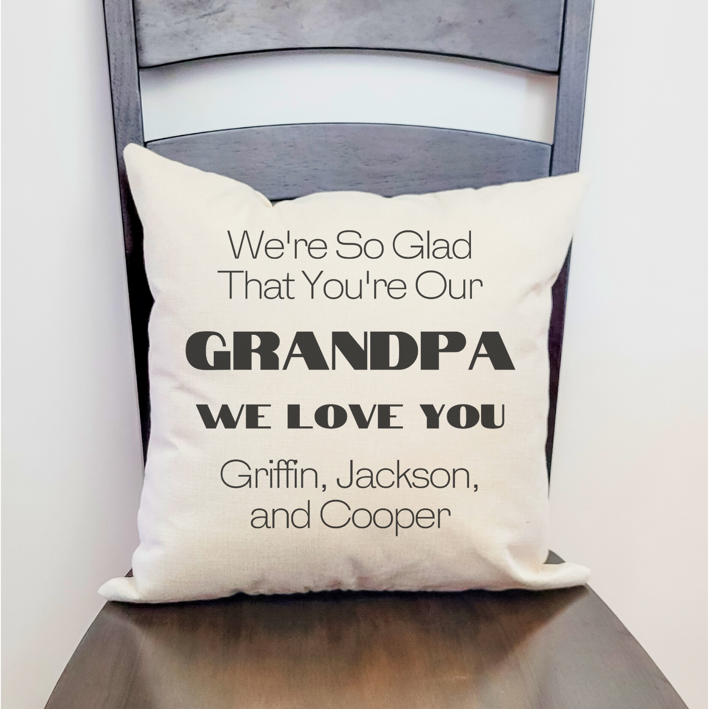 Personalized Grandpa Pillow Covers